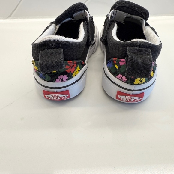 Vans Kids Girls Floral Slip-On Shoes Multicolor Size 5 Casual Canvas Toddler - Picture 3 of 10